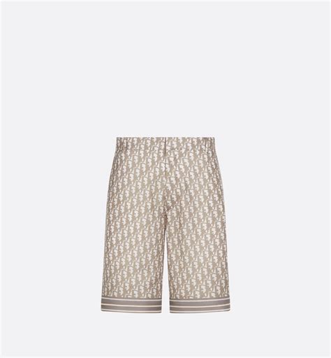 oblique dior shorts|Dior Oblique Bermuda Shorts Gray Silk Twill .